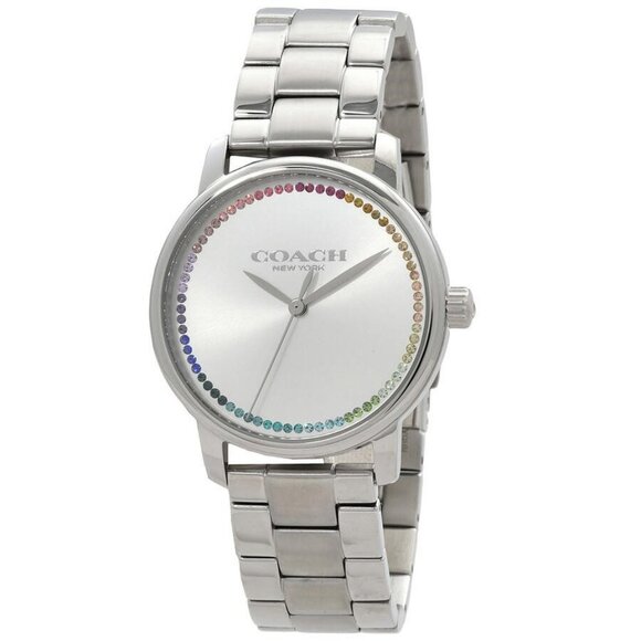 FX03839B NWT Coach Fashion Ladies Quartz Steel Authentic Watch - Picture 1 of 3